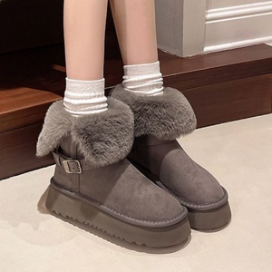 Bottes en cuir rétro classiques de style simple, haut de gamme, pour le bureau, formelles, bout rond, imperméables, respirantes, antidérapantes - Product Image 6