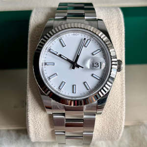 Montre mécanique 2025, double calendrier en or, montre d'affaires gravée au diamant - Product Image 4