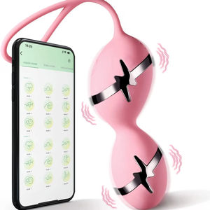 APP-Fernbedienung Kabelloser Massagestab Elektrischer Schock Vibrator-Ei Erotikspielzeug für Weibliche Selbstbefriedigung - Product Image 1