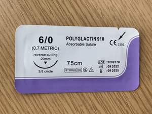 ไหมเย็บแผลโครมิกแคทกัต ขนาด 2-0 3-0 4-0 พร้อมเข็มผ่าตัด  แบบดูดซึมได้ สำหรับคลินิกสัตว์เลี้ยง - Product Image 4