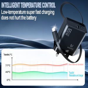 Los productos que se venden mejor 65W Smart Super Fast Charger Protocol Rugged Durable Ranura de almacenamiento para ahorrar espacio Control de temperatura inteligente - Product Image 6