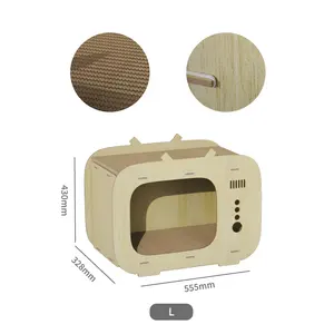 Wooden Pet Furniture Pet Cage Assembled Indoor Removable Modern Luxury Dog Cat Houses Customization