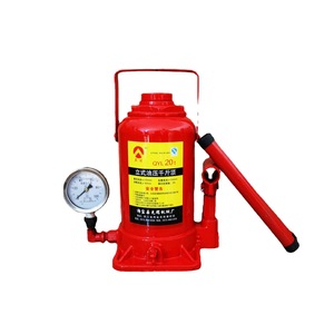 Cric hydraulique QYL 20T avec manomètre pour l'entretien automobile et les travaux de construction - Product Image 1