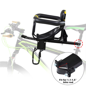 Siège de Vélo Enfant Sécurisé Siège Bébé Avant Selle pour Enfant avec Repose-Pieds et Dossier de Soutien pour <span class=keywords><strong>VTT</strong></span> Vélo de Route Accessoires - Product Image 2