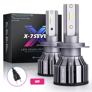 X-7SEVEN OEM Manufacturer X-T2 H7 6800LM 68W Built-in Decoder LED Car Accessories Headlight For Universal Automotive