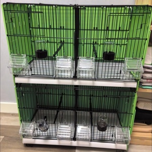 60*32*38cm Üretim Kuş Kafesi Sağlam 3 Ayaklı İstiflenebilir Evcil Kuşlar İçin Kuş Kafesi - Product Image 6