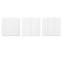 A1 vente en gros pour la maison intelligente Tuya interrupteur mural à bouton-poussoir Ultra-mince fonctionne avec Alexa Google Home Yandex Smart-ZigBee Compatible