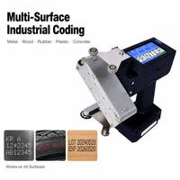 Impresora de inyección de tinta portátil Android de matriz de puntos DOD de 32 puntos (62-124 mm) para placa de acero, tubería, hormigón, cartón, viga, fecha y código de lote