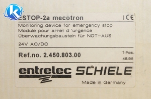 NUEVO RELÉ DE PARADA DE EMERGENCIA ESTOP 2A MECOTRON ORIGINAL 2 450 803 00 LOC # S604 - Product Image 1