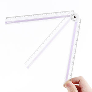 30 см прозрачная Складная школьная линейка шкалы удобно переносная для ежедневного использования - Product Image 4