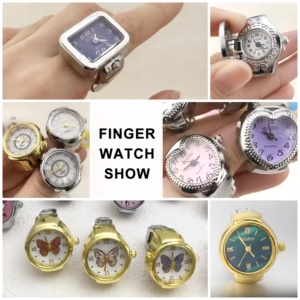 Cute Heart Finger <strong>Watch</strong> Stainless Steel Italian Charm Link <strong>Ring</strong> Clock Roman Quartz <strong>Watch</strong> <strong>Rings</strong> Jewelry for Women Ladies Gifts - Product Image 4