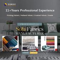 Tissu solide en velours imprimé polyester 100% personnalisé, tissu de velours hollandais gaufré imperméable en gros pour canapés textiles pour la maison