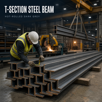 Poutre en T ASTM A106/A53/A36 Q235B Q345B Q355B – Profilé métallique structurel pour charpente de bâtiment et fabrication