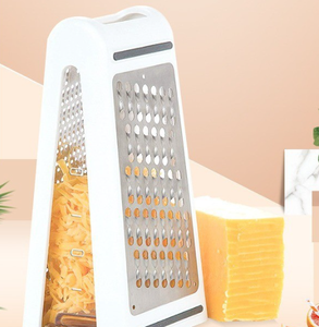 Máy xay 2 mặt Máy xay phô mai lý tưởng có hộp đựng bằng thép không gỉ cho rau củ phô mai Parmesan màu trắng - Product Image 5