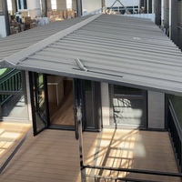 Casa Contenedor Expandible de Acero de 20 pies, Moderna, de Doble Ala, de Ensamblaje Rápido, Prefabricada, Móvil, Modular