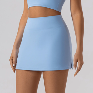 Personalizado de alta calidad de las mujeres de alta cintura en V de punto Fitness plisado entrenamiento Tenis de Mesa Golf falda fabricantes - Product Image 1