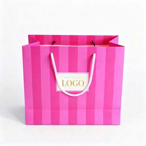 Sac en papier kraft de luxe personnalisé avec feuille d'or pour chaussures et lingerie, emballage pour marques de chaussures et de lingerie - Product Image 2