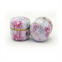 Boîtes de rangement mini portables en gros, boîtes à bougies, boîtes à thé, contenants pour collations, café, bonbons, petits pots scellés, emballages en étain, articles de thé