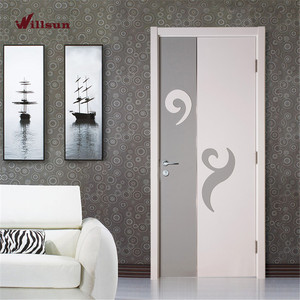 Bianco <span class=keywords><strong>grigio</strong></span> combinazione moden design interior luce della stanza vernice MDF compensato modellato <span class=keywords><strong>porte</strong></span> - Product Image 2