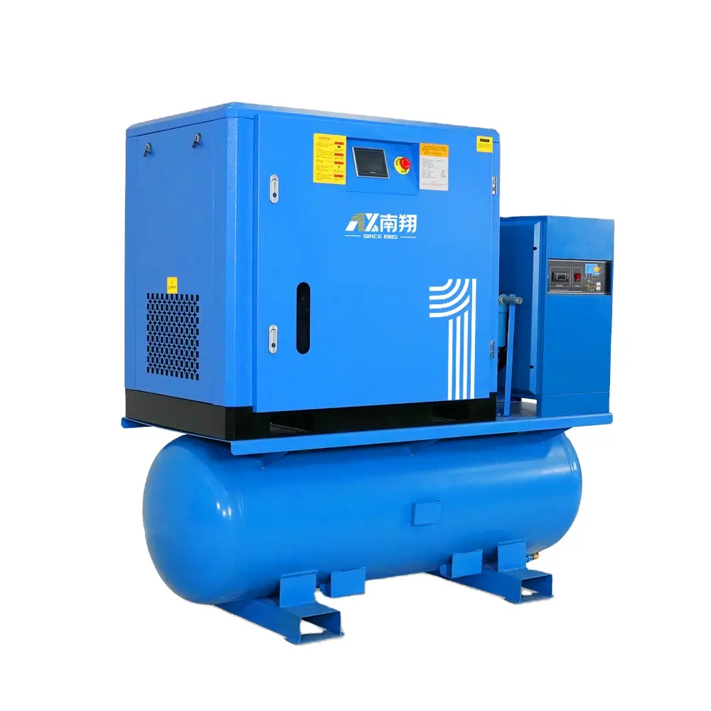 Compresor de aire combinado con secador de aire tornillo rotativo de corte láser 16bar 15 Kw 20 Hp original de fábrica