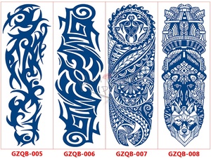 Miel Phoebe GZQB herbe jus encre bras complet manches temporaire <span class=keywords><strong>tatouage</strong></span> autocollants <span class=keywords><strong>tatouage</strong></span> dernier 15 jours pour hommes femmes autocollant - Product Image 6