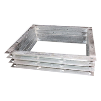 Conduit d'aération galvanisé de grand diamètre de bride carrée de fer d'angle pour le système de la CAHT