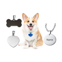 Étiquettes de nom d'identification de chien de Code QR d'acier inoxydable de laiton blanc d'émail personnalisé en vrac pour graver l'étiquette de chien en métal personnalisée