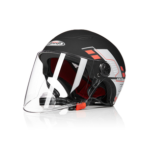 <span class=keywords><strong>Pas</strong></span> <span class=keywords><strong>cher</strong></span> Hommes Femmes Scooter Cruiser Demi <span class=keywords><strong>Casque</strong></span> <span class=keywords><strong>Casque</strong></span> De Moto Ouvert En Plastique ABS Avec Visière Transparente - Product Image 4