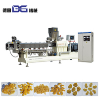 Extrudeuse à double vis DG75-II pour la production de snacks 3D frits / usine de transformation de papad frit Jinan DG Machinery