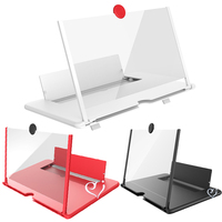 Amplificador de Pantalla 3D Ultra Delgado, Plegable, Antichoque, para Teléfono Móvil, con Soporte de Vidrio HD Estereoscópico, para Uso Doméstico