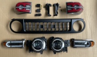Maictop – calandre avant de voiture, phare LED, feu arrière, feu arrière pour FJ Cruiser, Kit carrosserie