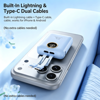 Neue Mini Powerbank 10000 mAh Schlanke Tragbare Powerbanks USB-C Typ-C Kabel Externe Batterie Powerbanks 10000mAh Outdoor