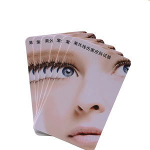 85*54mm Plastic UV Test Card Sunscreen Test Gift Card