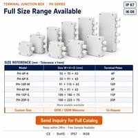 Boîtiers de jonction étanches IP67 en ABS/PC pour extérieur 50*102*40 Certifiés CE Boîtier de terminaison électrique mural avec trou de fixation gratuit