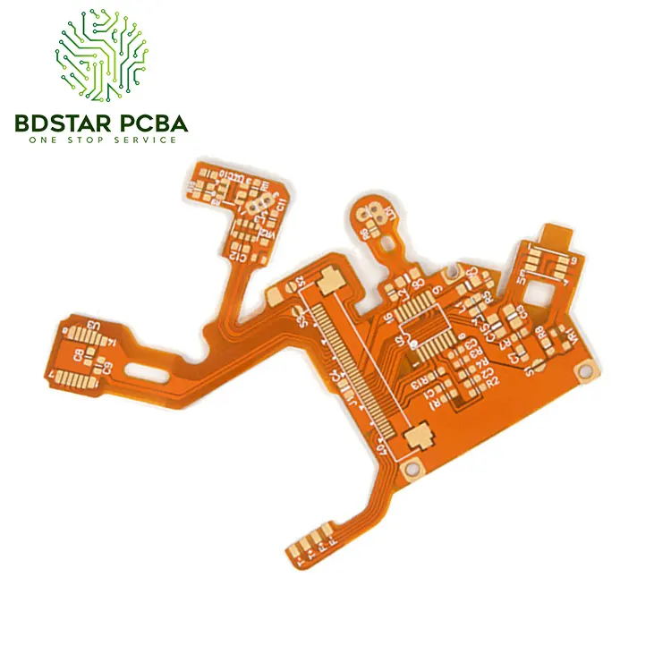 แผงวงจรหน้าจอ LCD,FPC Flex PCB แผงควบคุมทีวีแข็งขั้วต่อแผงวงจร PCB PCBA