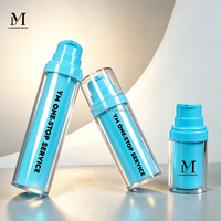 Flacon cosmétique sans air YM de haute qualité 30ml 15ml 50ml, flacon pompe sans air rechargeable unique, crème pour le visage