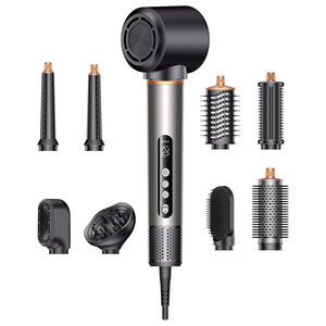 Spazzola Multifunzione 9-in-1 con Logo Personalizzato, Asciugacapelli ad Alta Velocità 1400W, Arricciacapelli Automatico con Aria Calda e Fredda - Product Image 1