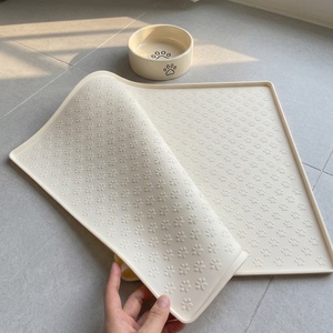 Pet Placemat <b>Dog</b> Food <b>Bowl</b> Mat Cat Feed Mat Cat <b>Dog</b> Drinking Feeding Placemat Silicone Waterproof Pet <b>Bowl</b> Pad Feeder Mats - Product Image 3