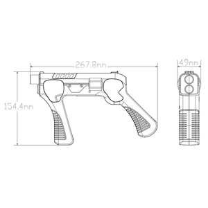 Switch-accesorios para juegos <span class=keywords><strong>de</strong></span> NS joyon, <span class=keywords><strong>pistola</strong></span> <span class=keywords><strong>de</strong></span> juegos <span class=keywords><strong>con</strong></span> giroscopio - Product Image 4