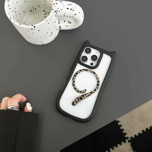 Custodia magnetica per telefono con orecchio di gatto per iPhone 17 per <span class=keywords><strong>SAMSUNG</strong></span> per HUAWEI Anti-ingiallimento TPU + PC antiurto Cov - Product Image 5