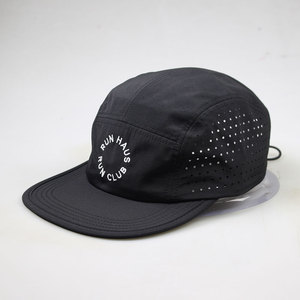 Custom Logo 5 Panel Waterproof <strong>Quick</strong> <strong>Dry</strong> Runner Climbing Hat Laser Cut Hole Outdoor Performance Running <strong>Caps</strong> for Men - Product Image 2