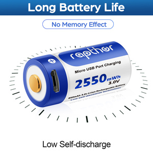 아를로 카메라용 랩토르 850mAh USB 배터리, 아를로 VMS3330 VMS3130 VMS3430 VMK3200 보안 카메라 호환 (4개입) - Product Image 6