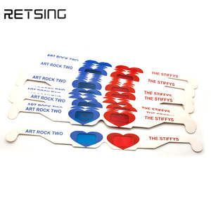<span class=keywords><strong>Lunettes</strong></span> <span class=keywords><strong>3D</strong></span> jetables en papier rouge et bleu pour regarder des films et des vidéos - Product Image 6