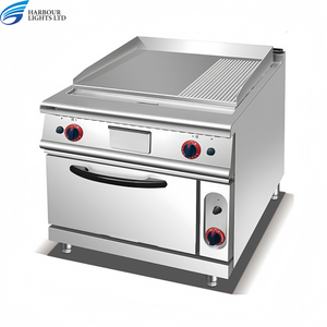 Commercial Autoportant Électrique/<span class=keywords><strong>Gaz</strong></span> En Acier Inoxydable Plein 1/3 1/<span class=keywords><strong>2</strong></span> <span class=keywords><strong>Plaque</strong></span> Plate Grill Grill Avec Armoire pour Restaurant - Product Image 3