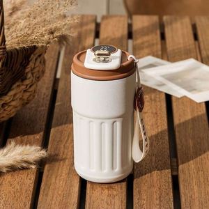 Stainless Steel Vacuum Tumbler With Digital Temperature Display For Office Use - Product Image 2