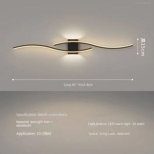 Lámpara de Pared LED Minimalista Nórdica Moderna, Ra95, Regulable, Blanco Cálido, Estructura de Aluminio Mate y Hierro, Apta para Dormitorio y Sala de Estar - Product Image 6