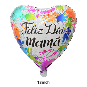 Ballons en aluminium en forme de cœur pour la fête des mères, parfaits pour les décorations de fête de la fête des mères. - Product Image 1