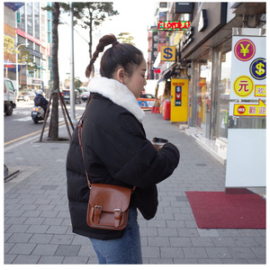 Mini Bag Horizontal <b>Square</b> 7 Inch Solid Color Magnetic Buckle Portable Women's Crossbody Bag - Product Image 3