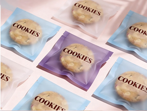 Sacs d'emballage personnalisés pour beignets, biscuits et gâteaux individuels, imprimés, de qualité alimentaire, thermosoudés sur trois côtés - Product Image 3