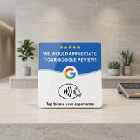 Autocollant NFC Google Review pour avis Google 213 215, Plaque de menu NFC, Affichage de stockage Google, Carte RFID NFC autocollante